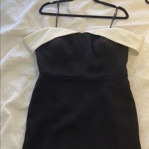 NWT Calvin Klein Black White Cocktail Dress 12